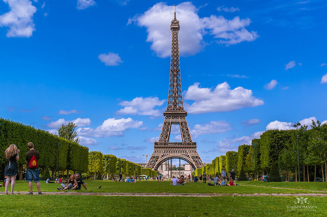 Eiffel Tower in the Summer