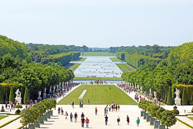 The Gardens of Versailles in Summertme